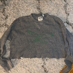 Philadelphia Eagles Cropped long sleeve waffle shirt